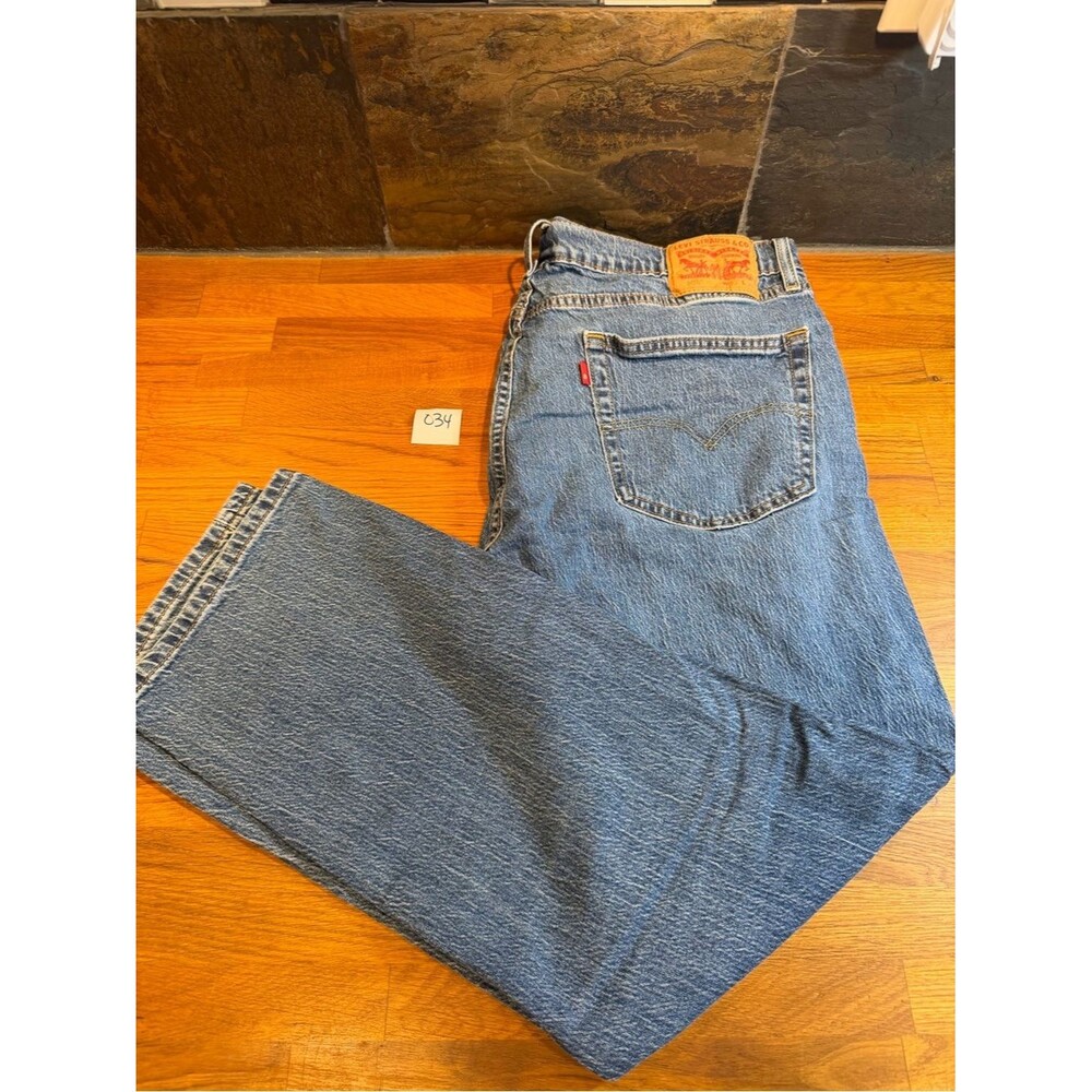 Levi's 505 Men's Light Blue Straight Leg Denim Jeans-size 36x29 (034)